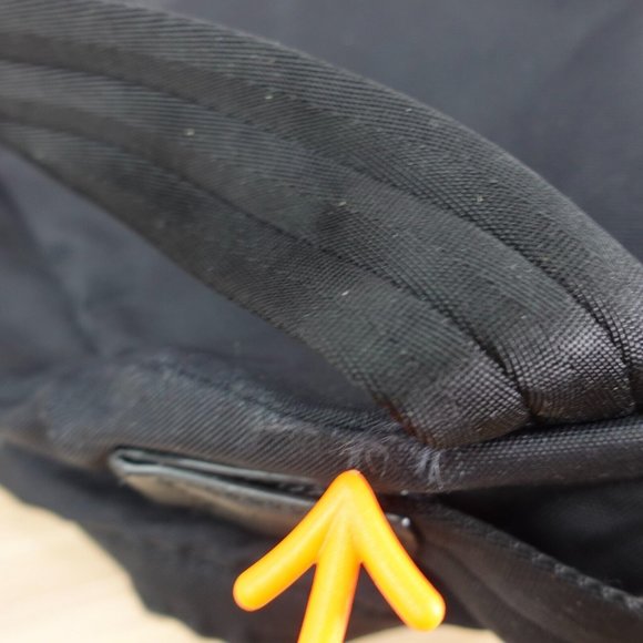 MARC JACOBS Bag Adult Black Backpack Medium Nylon Travel Lightweight DEFECTS - Picture 12 of 16